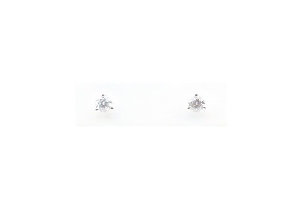 White Gold 0.75 Carat Total Weight Lab Grown Diamond Martini Stud Earrings