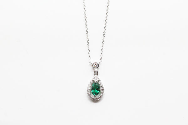 Sterling Silver Lafonn Green Lassiare Necklace