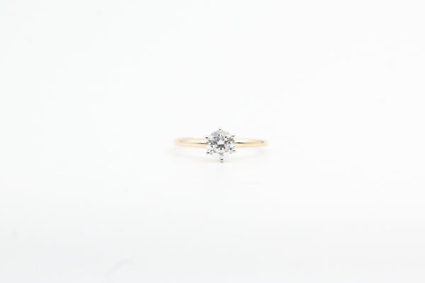 Yellow Gold Lab Grown Diamond Solitaire Engagement Ring