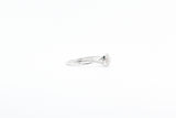 White Gold Square Cluster Promise Ring