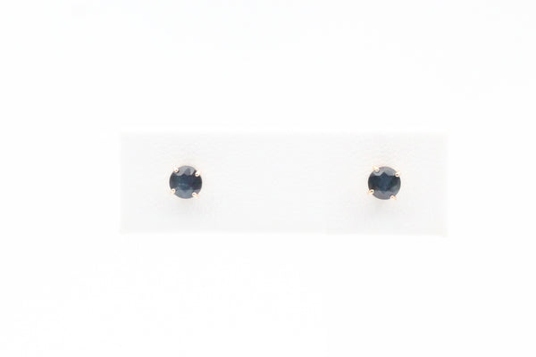 Yellow Gold Sapphire Earrings