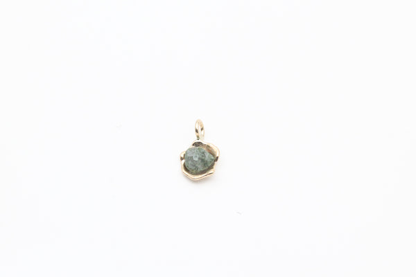 Yellow Gold Greenstone Pendant