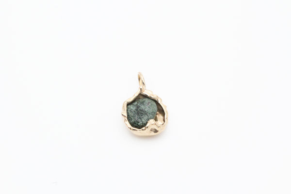 Yellow Gold Greenstone Pendant