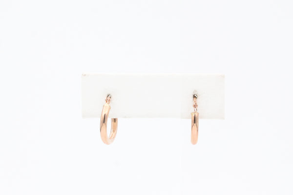 Rose Gold Small Classic Hoop Earrings