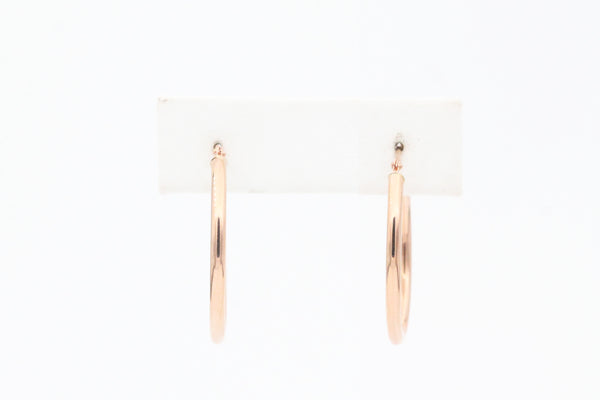 Rose Gold Medium Classic Hoop Earrings