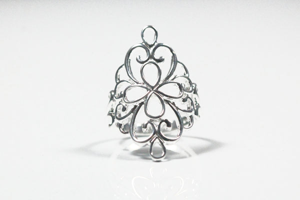 Sterling Silver Ornate Filigree Ring