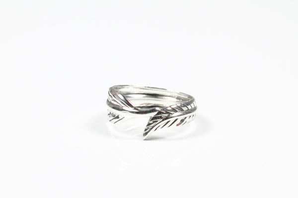 Sterling Silver Feather Wrap Ring