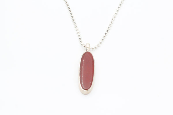 Sterling Silver Red Jasper Pendant