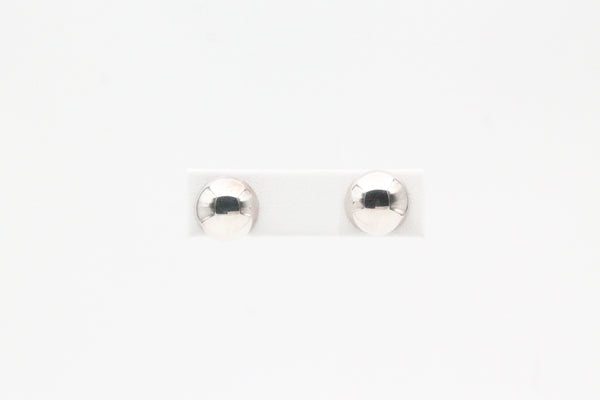 Sterling Silver Button Earrings