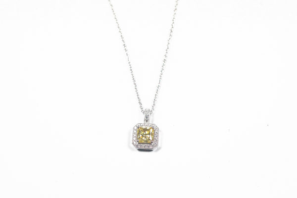 Lafonn Sterling Silver Halo Pendant with Chain