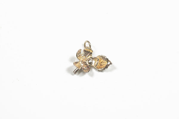 Yellow Gold Apple Blossom Pendant