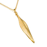 Sterling Silver with Gold Vermeil Leaf Necklace