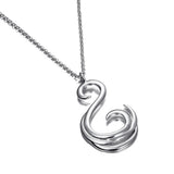 Sterling Silver Swirl Necklace