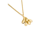 Sterling Silver with Gold Vermeil Rain Drop Necklace