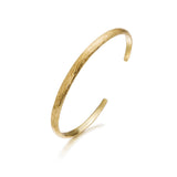 Sterling Silver with Gold Vermeil Tree Bark Bracelet