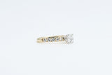 Yellow Gold Round Lab Grown Diamond Engagement Ring