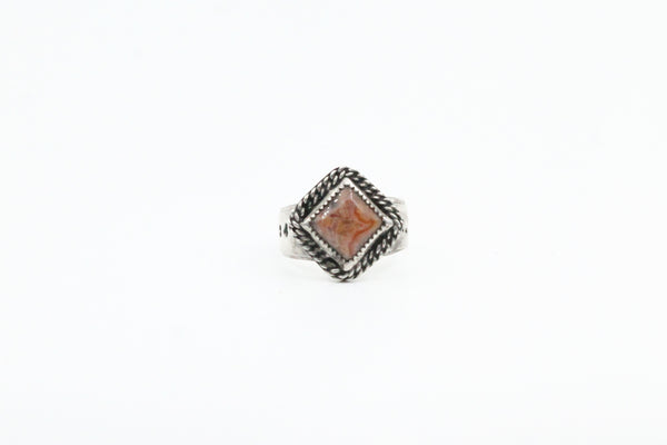 Marquette Agate Sterling Silver Ring