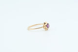 Yellow Gold Amethyst Sun Ring