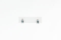 White Gold Aquamarine and Diamond Earrings