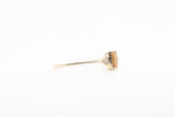 Yellow Gold Emerald Cut Citrine Ring