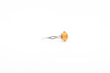 White Gold Checkerboard Cut Citrine Ring
