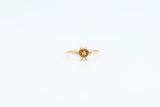 Yellow Gold Citrine Sun Ring