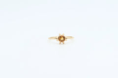 Yellow Gold Citrine Sun Ring