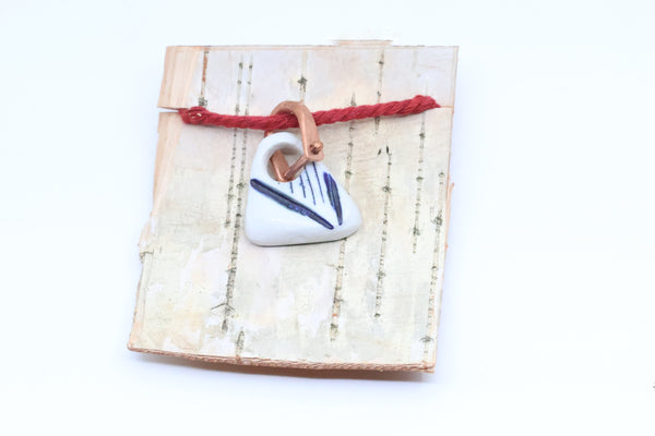 Copper Forged Bail Pendant