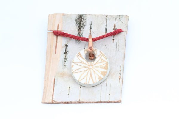 Copper Forged Bail Pendant