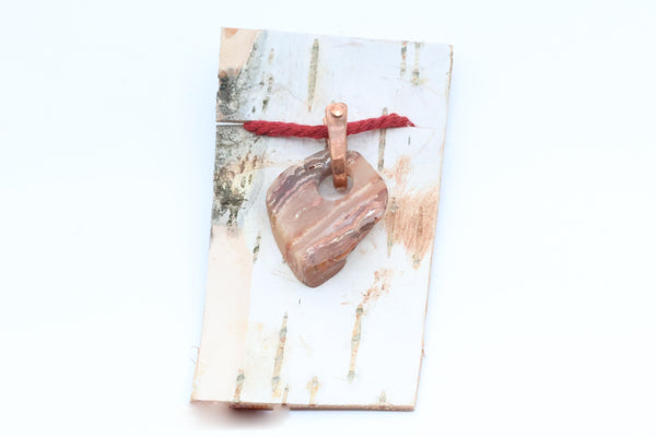 Copper Forged Bail Pendant