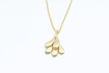 Sterling Silver with Gold Vermeil Rain Drop Necklace