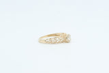 Yellow Gold Milgrain Diamond Ring