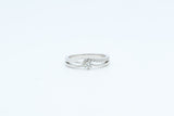 White Gold Split Shank Diamond Engagement Ring