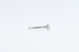 White Gold Emerald Cut Lab Grown Diamond Engagement Ring