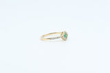 Yellow Gold Emerald Clover Ring