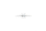 White Gold Emerald Cut Lab Grown Diamond Engagement Ring