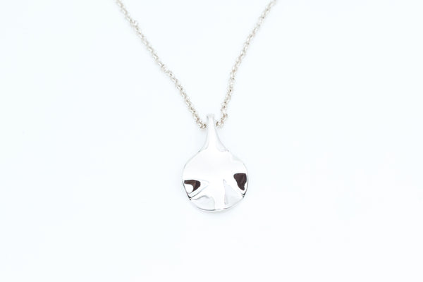 Sterling Silver Freeform Pendant with Chain
