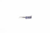 White Gold Iolite Band