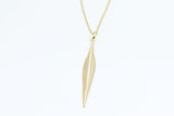 Sterling Silver with Gold Vermeil Leaf Necklace