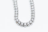 Sterling Silver Half Bezel Lassaire Tennis Bracelet