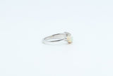 White Gold Ethiopian Opal and Diamond Ring