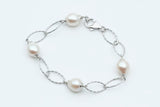 Sterling Silver Simmer Pearl Bracelet