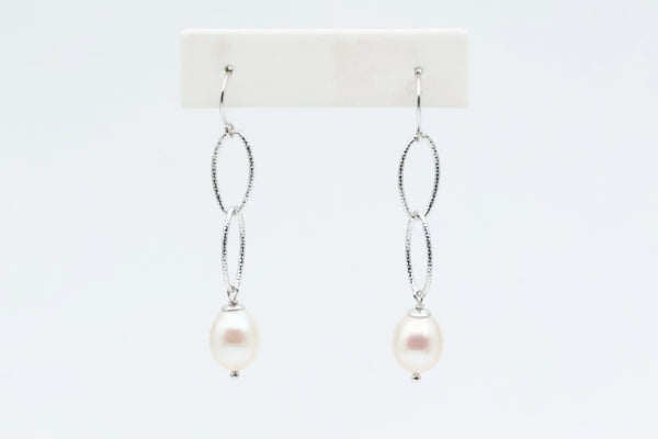 Sterling Silver Shimmer Drop Earrings
