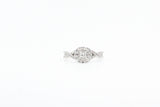 White Gold Diamond Double Halo Engagement Ring