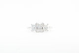 White Gold Three Stone Radiant Cut Lab Grown Diamond Ring