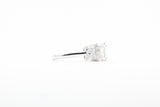 White Gold Three Stone Radiant Cut Lab Grown Diamond Ring