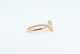 Yellow Gold Radiant Lab Grown Diamond Bezel Set Engagement Ring
