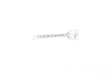 White Gold Round Lab Grown Diamond Engagement Ring with Hidden Halo