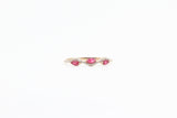 Yellow Gold Wavy Ruby Ring