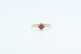 Yellow Gold Ruby Clover Ring